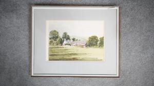 KING Michael W 1928,A countryside landscape with cottage,Criterion GB 2021-12-22