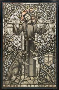 King Richard 1907-1974,For a St. Francis of Assisi Window,1945,Fonsie Mealy Auctioneers 2022-03-23