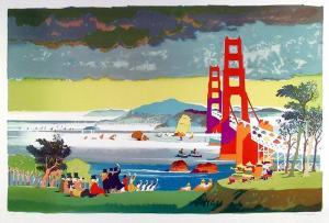 KINGMAN Dong 1911-2000,San Francisco Golden Gate Bridge,1976,Ro Gallery US 2014-11-20