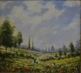 KINGSFORD Wilfred 1900,Figures in a meadow,Andrew Smith and Son GB 2016-02-02