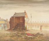KINGSLEY Harry 1914-1990,A wet day Hulme Manchester,1945,Capes Dunn GB 2018-04-17