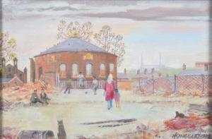 KINGSLEY Harry 1914-1990,The Roundhouse, Ancoats,1982,Peter Wilson GB 2022-12-08