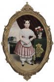KINGSMORE Charles H 1800-1800,Portrait of Ellen Douglas Gist,1856,Brunk Auctions US 2013-05-11