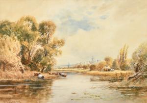 KINNAIRD Henry John 1861-1920,view of the Thames,John Nicholson GB 2023-12-20