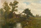 KINNAIRD WIGGS Francis Jos 1875-1915,A country cottage by a duck pond,Bonhams GB 2009-01-11