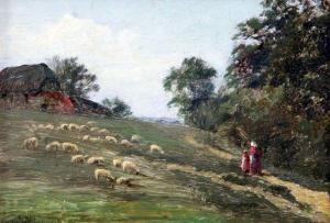 KINNARD HENRY JOHN 1880-1920,A meadow near Mayfield,Gorringes GB 2014-05-14