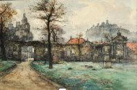 KINNEAR J,Edinburgh Castle from Greyfriars,Shapes Auctioneers & Valuers GB 2012-04-07