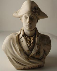 KINNEY Benjamin Harris 1821-1888,Bust of Lafayette Pressed,Harlowe-Powell US 2010-02-19