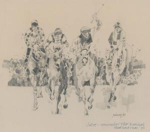 KINNEY Desmond 1934-2014,THE GRAND NATIONAL,1990,Ross's Auctioneers and values IE 2024-03-20