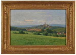 KINSLEY Nelson Gray 1863-1945,Blick auf Königstein vom Reichenbachtal,Dobritz DE 2023-11-18
