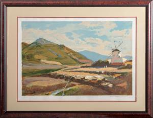 KINSTLER Everett Raymond 1926-2019,Windmill on a Hill,Ro Gallery US 2022-08-10