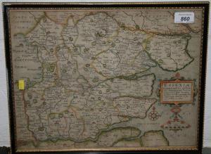 KIP William 1500-1600,Map of Essex,c. 1610,Reeman Dansie GB 2009-11-24