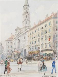 KIRALL Emmerich,Saint Stephen’’s Square in 1840, Alt Wien Michaele,1928,Palais Dorotheum 2016-09-29