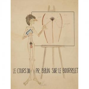 KIRAZ Edmond 1923-2020,"Cours du Pr. Belin sur le bourrelet",Tajan FR 2023-04-13
