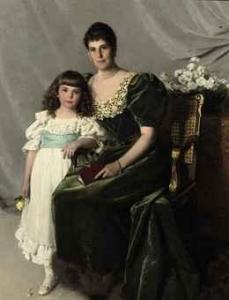 KIRCHMAYER Cherubino,Portrait of Countess Marie Louise Larisch von Moen,1893,Christie's 2010-12-14