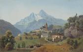 KIRCHMAYER Michael,Blick auf Berchtesgaden,1824,Palais Dorotheum AT 2014-04-15