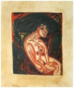 KIRCHNER Ernst Ludwig 1880-1938,Die Geliebte,1915,Saletta d'arte Viviani IT 2015-02-07