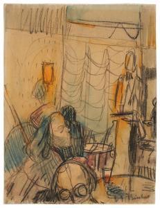 KIRCHNER Ernst Ludwig 1880-1938,Im Café (In the Café),Sotheby's GB 2024-03-20