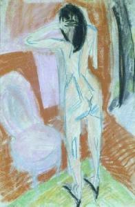 KIRCHNER Ernst Ludwig 1880-1938,NUDE WITH CHAIR,William Doyle US 2005-05-24
