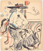 KIRCHNER Ernst Ludwig 1880-1938,Portrait of Seated Woman,Nye & Company US 2025-07-31