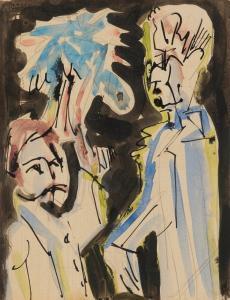 KIRCHNER Ernst Ludwig 1880-1938,Zwei Figuren (Two figures),Sotheby's GB 2024-03-20