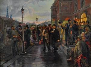 KIRILLOV Vasilij Mihailovich 1918-1999,Lenin's arrival in Riga 1900th April,1960,Antonija 2010-09-25