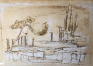 KIRKBRIDE Dorothy 1924-2010,Industrial abstract landscape,1979,Cuttlestones GB 2016-12-02