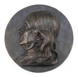 KIRKE BROWN Henry 1814-1886,Bust of Benjamin Franklin,1852,Eldred's US 2021-11-18