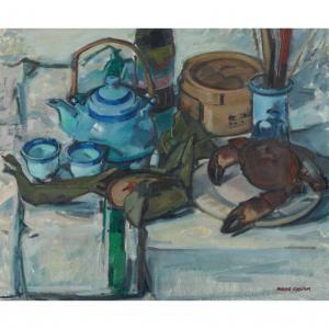 KIRKHAM Norman 1936-2021,CHINESE STILL-LIFE,Lyon & Turnbull GB 2023-08-09