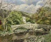 KIRKHAM Thomas Lesley 1918-1986,River Landscape with Bridge and Churc,Duggleby Stephenson (of York) 2024-02-02
