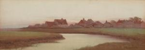 KIRKPATRICK Ida Marion 1860-1930,River through a marsh landscape,John Moran Auctioneers 2022-09-13