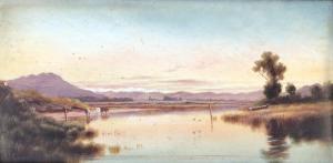 KIRKWOOD Henry William 1854-1925,Early Morning, Cattle Grazing,International Art Centre 2023-04-19