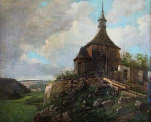 KIRNIG Alois 1840-1911,Mountain church,Vltav CZ 2023-09-21