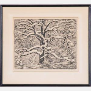 KIRSCH Dwight 1899-1981,Oak Tree in the Winter,Gray's Auctioneers US 2021-01-27
