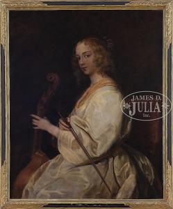 KIRSCH Johanna 1856,YOUNG WOMAN PLAYING A VIOLA DA GAMBA,2016,James D. Julia US 2016-08-24