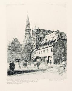 KIRST Hans 1914-1989,Drei Ansichten von Zwickau,1955,Schmidt Kunstauktionen Dresden DE 2018-03-24
