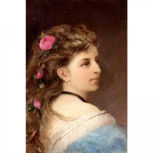 KISELEVA Elena Alexandrovna 1878-1974,portrait of a young woman,Sotheby's GB 2004-05-26
