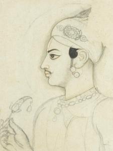 KISHANGARH,A prince holding a  jigha,1750,Bonhams GB 2015-04-21