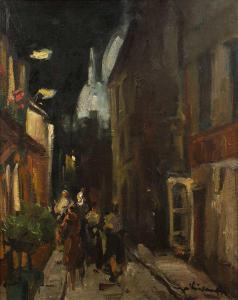 KISLAKOFF Serge 1897-1980,Figures in a dimly lit street,Mallams GB 2023-10-18