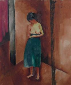 KISLING Moise 1891-1953,JEUNE FEMME TORSE NU,1916,Artcurial | Briest - Poulain - F. Tajan 2016-04-05