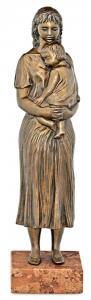 KISS LENKE R 1926-2000,Mother with child,Nagyhazi galeria HU 2015-12-16