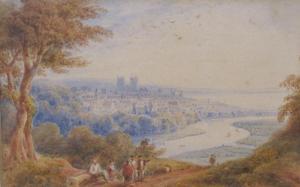 KISTE J Adolf 1812-1846,A View of Exeter from Exwick Hill,Brightwells GB 2019-11-13