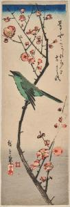 KITAGAWA UTAMARO I 1797-1858,BUSH WARBLER AND PLUM,Skinner US 2024-02-08