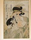 KITAGAWA UTAMARO I 1797-1858,Deux élégantes à l'éventail,Massol FR 2007-04-18