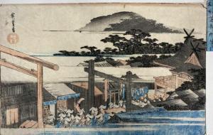 KITAGAWA UTAMARO I 1797-1858,Oban yoko-e de la série Toto meisho, Vues célèbr,Boisgirard - Antonini 2023-03-23