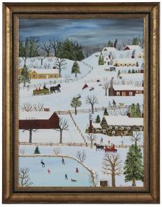 KITCHEN Tella D. 1902-1988,The Joy of Winter,1979,Brunk Auctions US 2012-01-14