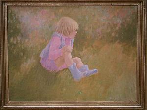 KITSLAAR Hans 1944,Fille assise sur l'herbe,Campo & Campo BE 2015-10-20
