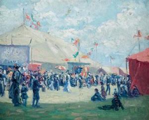 KITSON COWLEY frederick 1884-1931,AT THE CIRCUS,Ritchie's CA 2009-02-24