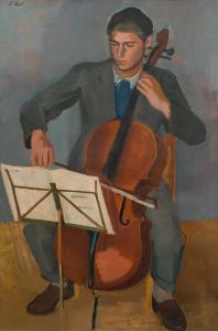 KITT Ferdinand 1887-1961,Cello player ("Konzert"),im Kinsky Auktionshaus AT 2023-04-18