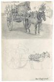 KITTENDORF Johan Adolph,Geschmückter Esel mit Weinfässern,1869,Galerie Bassenge DE 2016-11-25